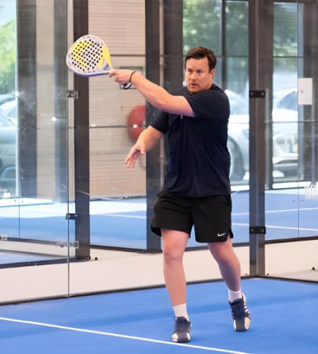 Tom Haggeman van Playfielpadel.nl Tom Haggeman